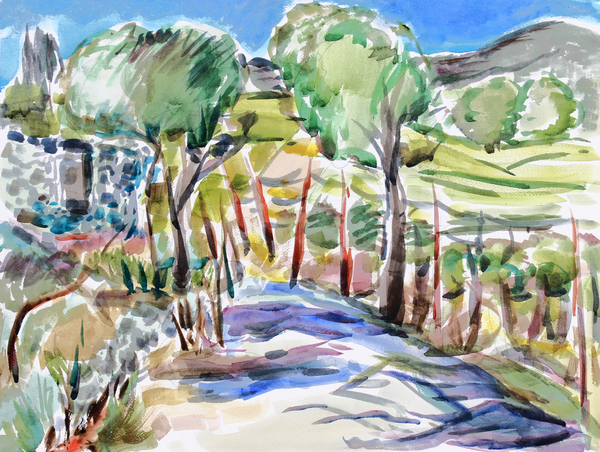 Two Trees in Jack London State Park von Richard Fox