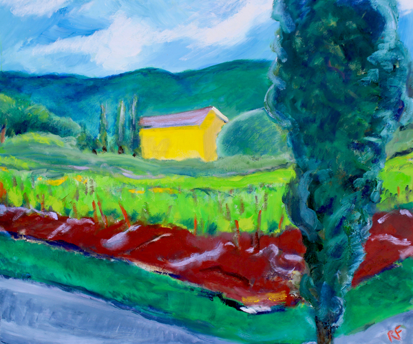 Yellow House, Sonoma von Richard Fox