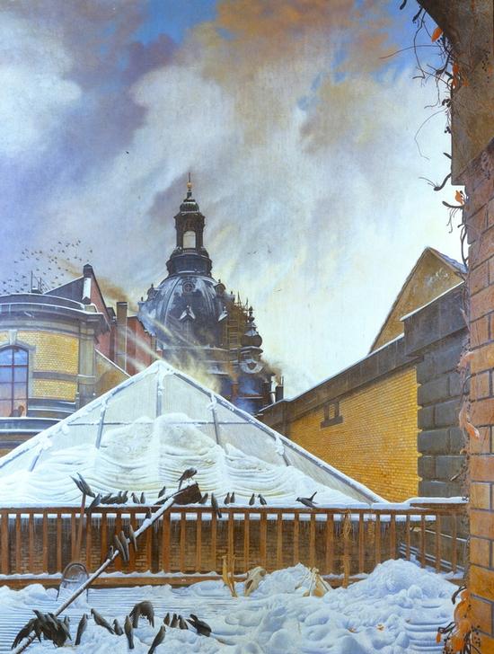 View from the Studio to the Frauenkirche von Richard Mueller