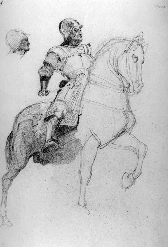 Study of the Colleoni Monument, Venice von Richard Parkes Bonington