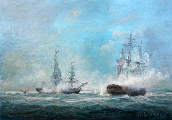 Engagement Between the Macedonian and United States 1812 von Richard  Willis