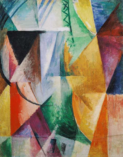 Ein Fenster, Studie zu: Die drei Fenster von Robert Delaunay