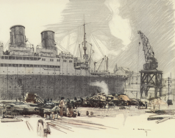 Glasgow: The Transylvania in Dry Dock von Robert Eadie