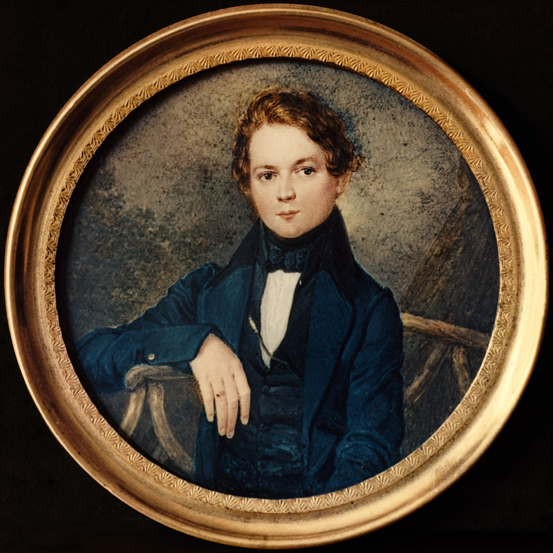 Miniatur um 1830 von Robert Schumann