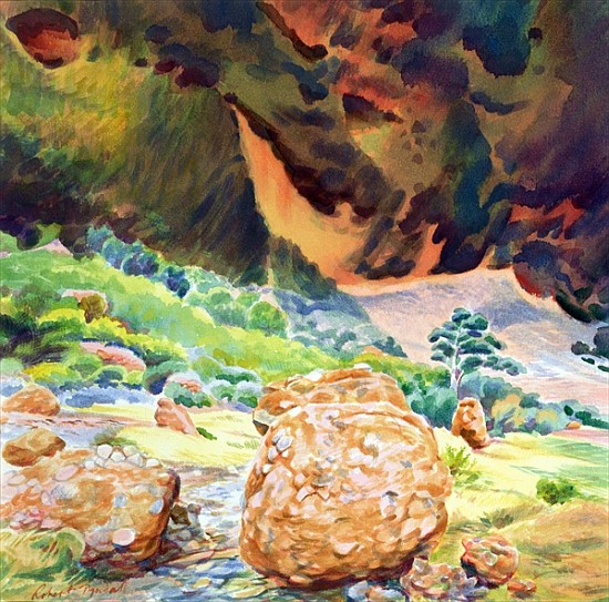 Aspects of Kata Tjuta I (The Olgas), Australia (w/c)  von Robert  Tyndall