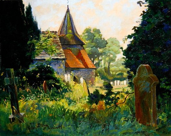 View of the Parish Church of St. James, Ashurst, West Sussex von Robert  Tyndall