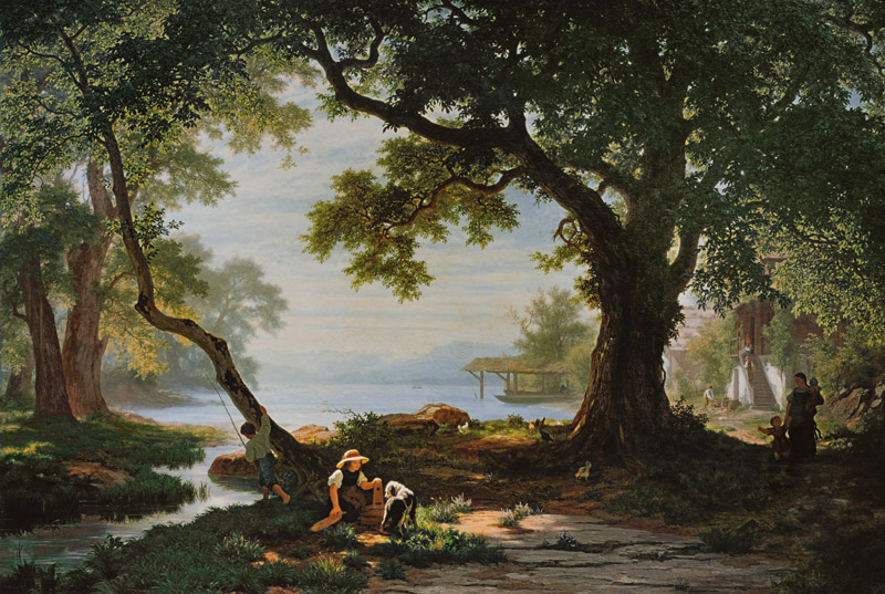 Am Sempachersee ( Lebensfreude ) von Robert Zünd