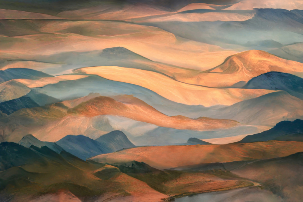Sunset along the ridge von Robin Wechsler