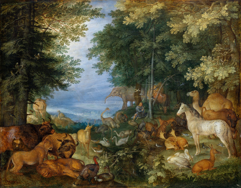 Orpheus unter den Tieren von Roelant Savery