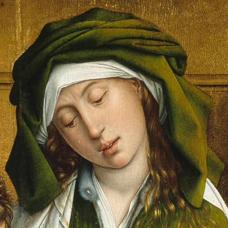 Die Kreuzabnahme Christi - Detail von Rogier van der Weyden