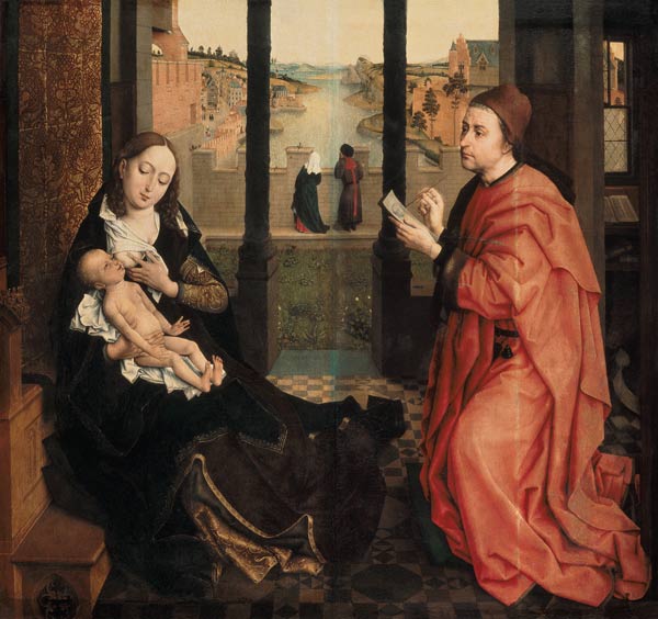 Maria wird vom heiligen Lukas gemalt von Rogier van der Weyden