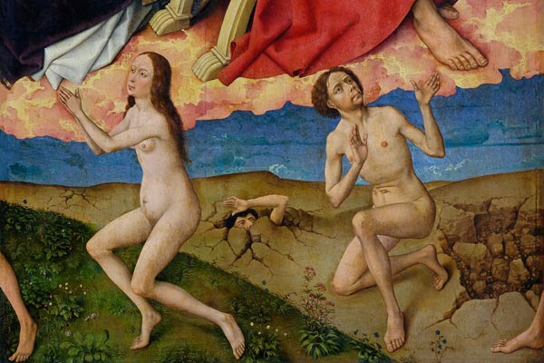 The Last Judgement, detail of the resurrection of the dead von Rogier van der Weyden