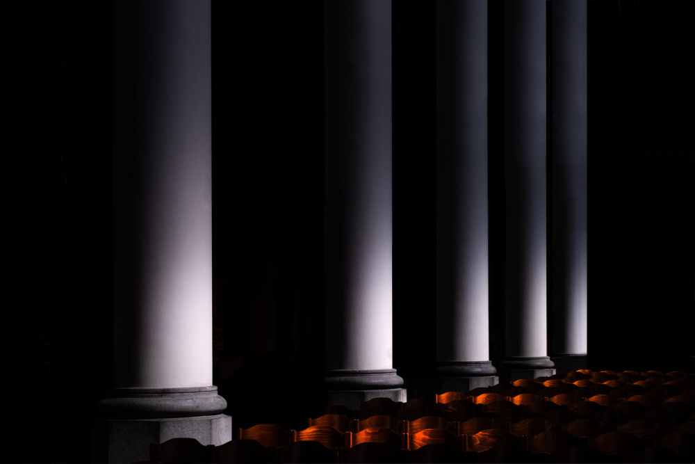 silence - in the church von Rolf Endermann