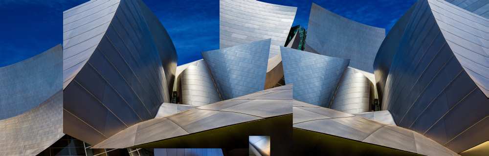Disney Concert Hall-Montage (Color Version) von Ron Jones
