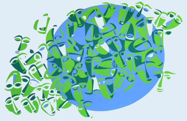 One-world human race von Ron  Waddams