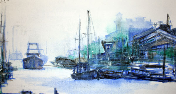 Le Grau Du Roi blau von Ronny Barth