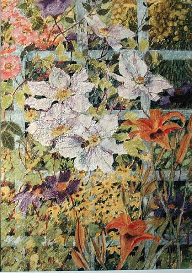 Climbers (oil & pastel on paper)  von Rosalie  Bullock