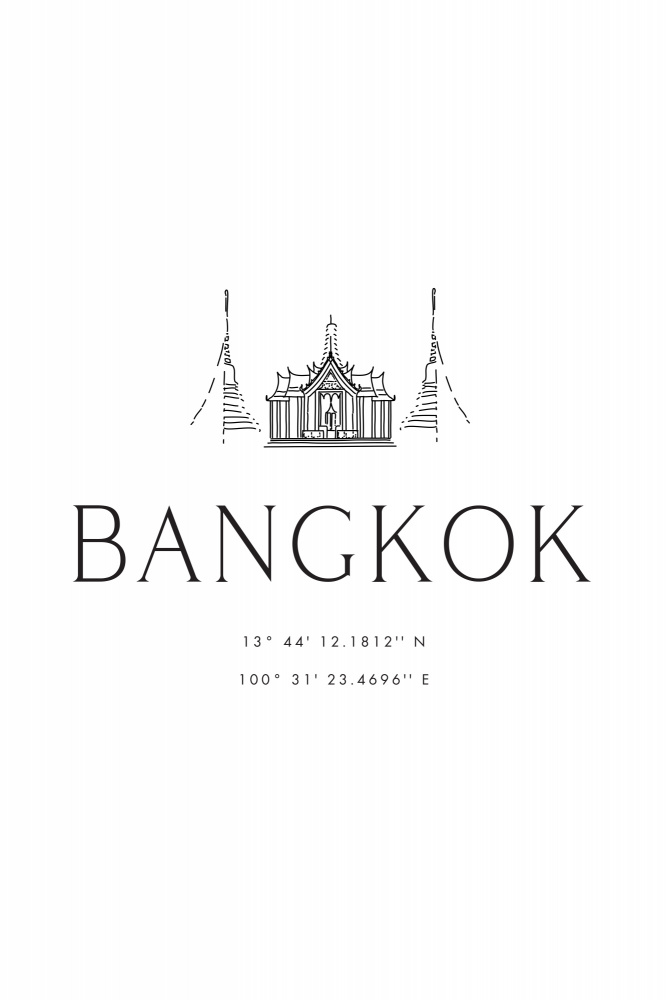 Bangkok coordinates von Rosana Laiz Blursbyai