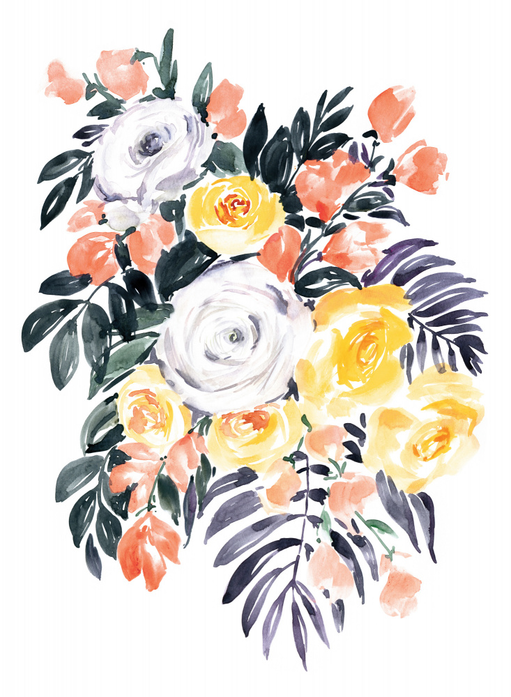 Harriet bouquet in coral von Rosana Laiz Blursbyai