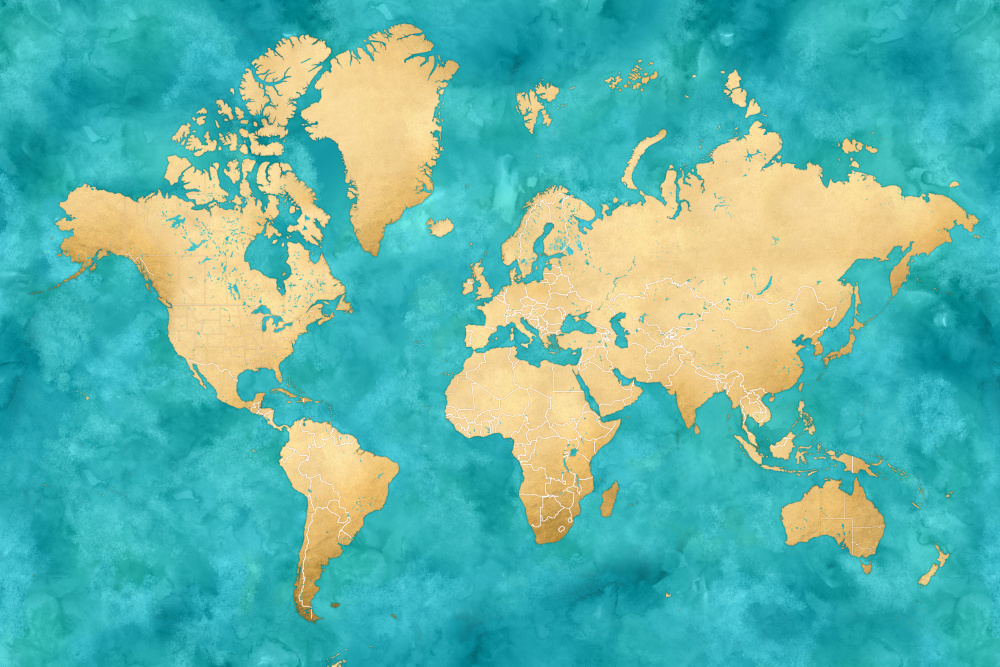 Lexy world map von Rosana Laiz Blursbyai