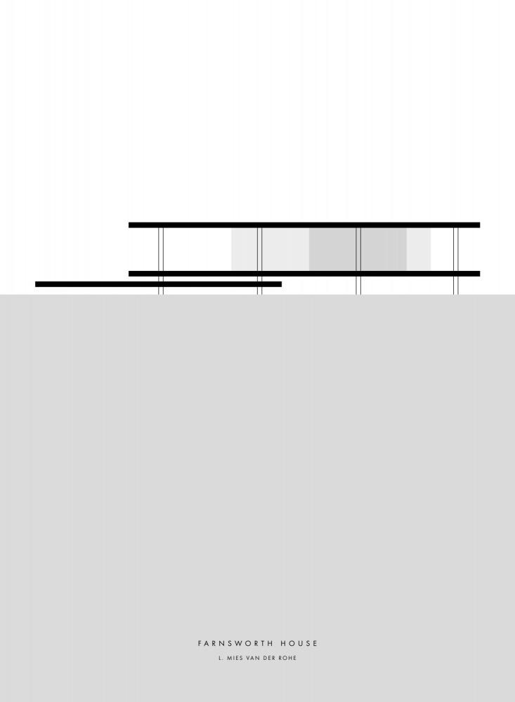 Minimal Farnsworth house von Rosana Laiz Blursbyai