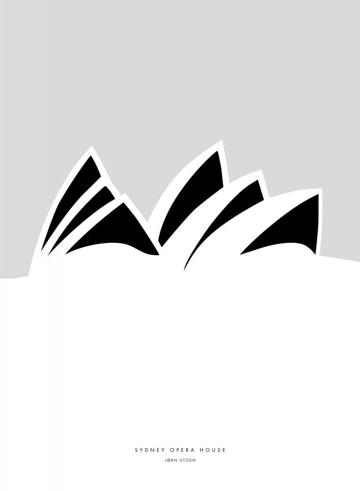 Minimal Sydney Opera House von Rosana Laiz Blursbyai