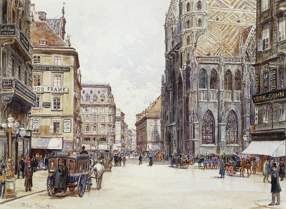 Stephansplatz, Wien. von Rudolf Bernt