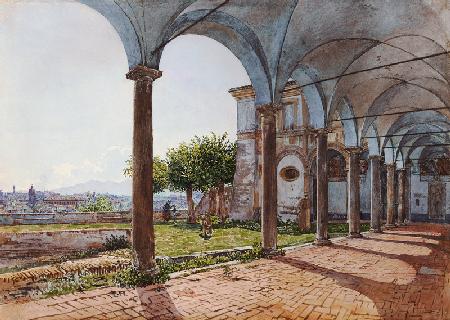 Blick vom Kloster Sant' Onofrio auf Rom