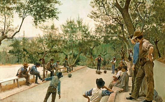 The Boules Players von Ruggero Focardi