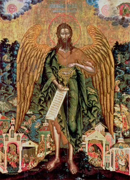 St. John the Baptist, Angel of the Wilderness von Russian School
