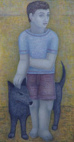 Boy with Dog