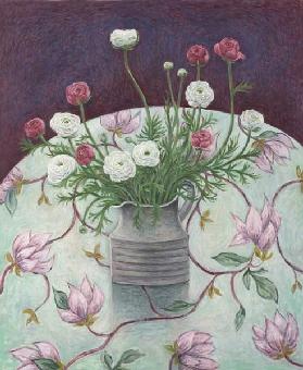 Flowers on Flowers, 2003 (oil on canvas) 