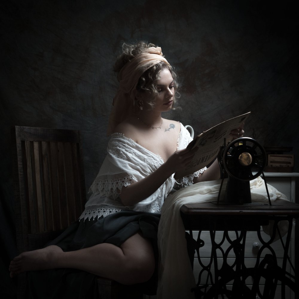 evening and work is done von Ruth Franke