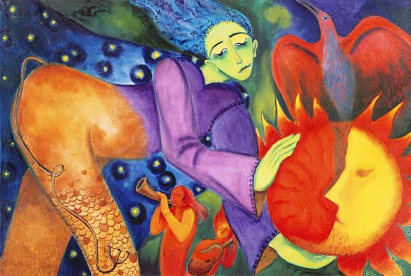 Running with the Sun, 2006 (oil on canvas)  von Sabina  Nedelcheva-Williams