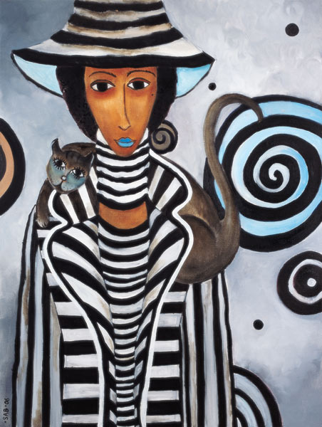 Black and White, 2005 (oil on canvas)  von Sabina  Nedelcheva-Williams