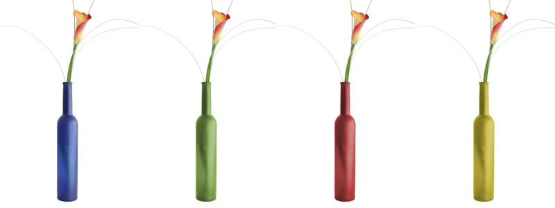 4 Callas in 4 Vasen von Sabine Schaefer