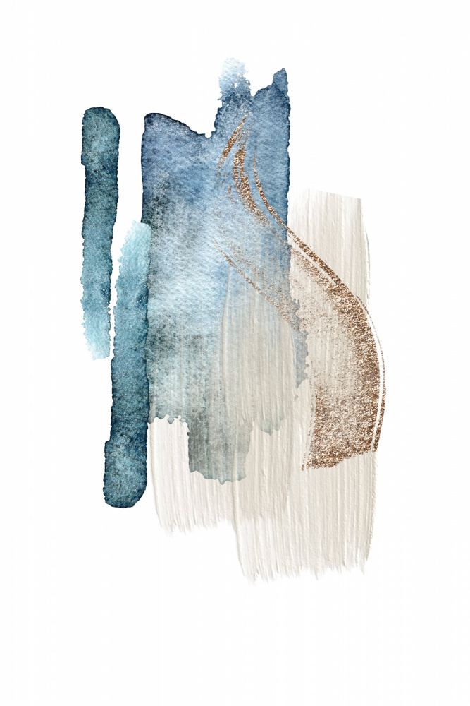 Atlantic Blue Abstract-2 von Sally Ann Moss