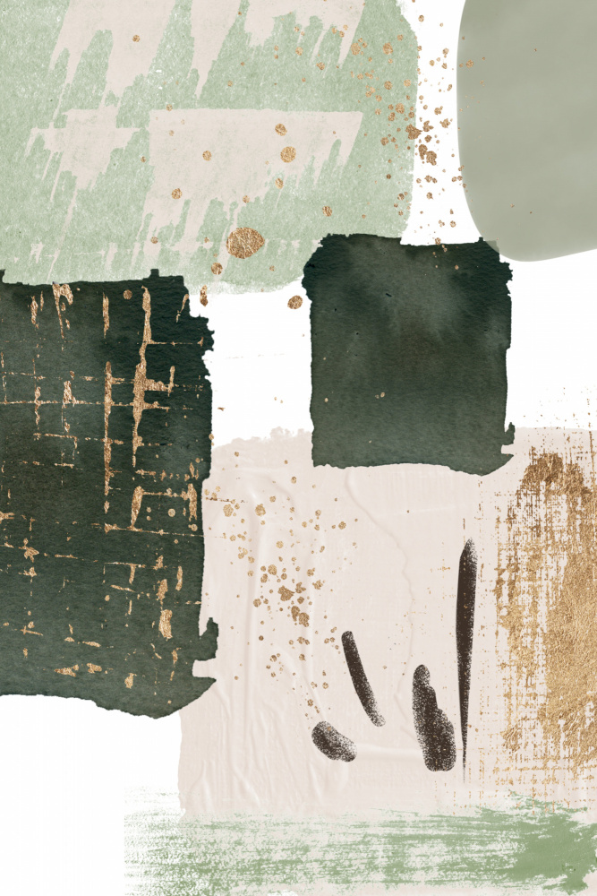 Green of Curiosity-4 von Sally Ann Moss