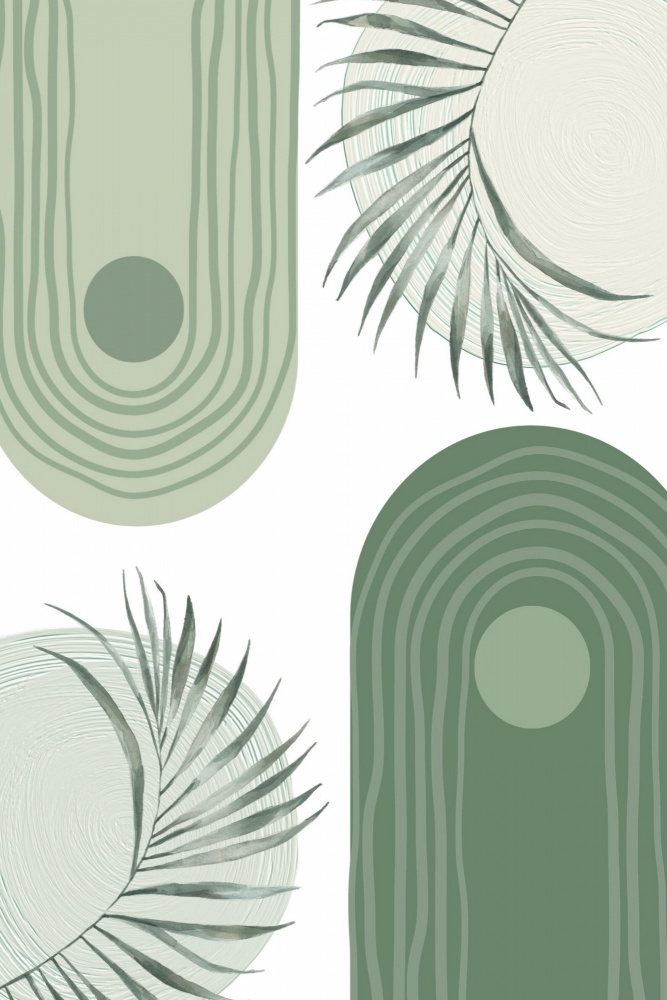 Green Boho 3 von Sally Ann Moss