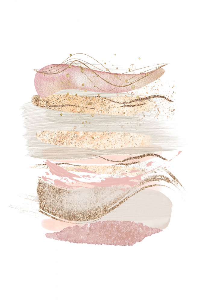 Mystical Pink Abstract-1 von Sally Ann Moss