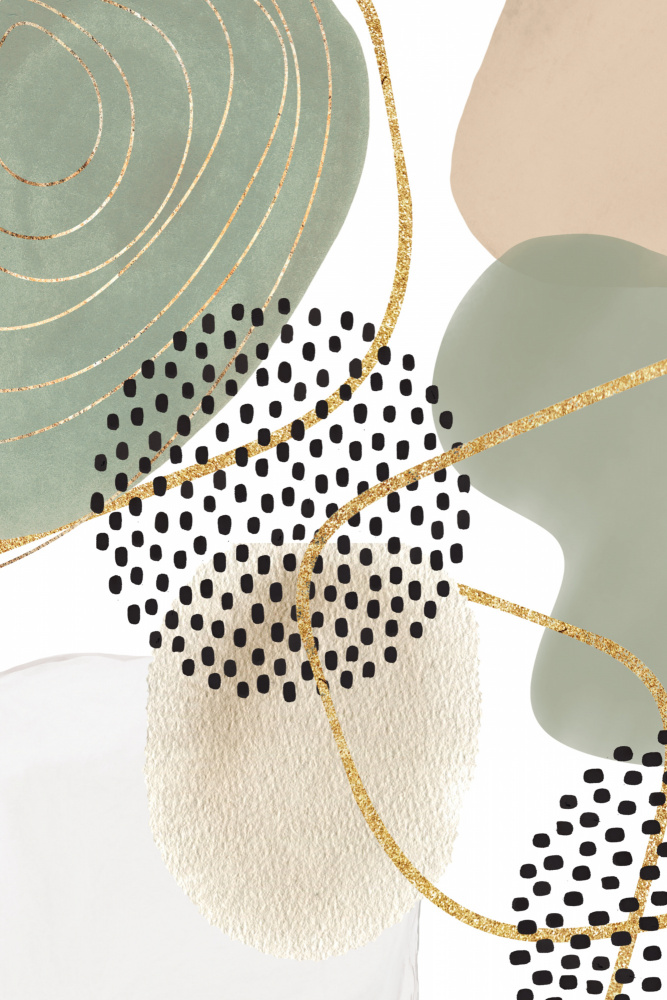 Calm green 1 von Sally Ann Moss