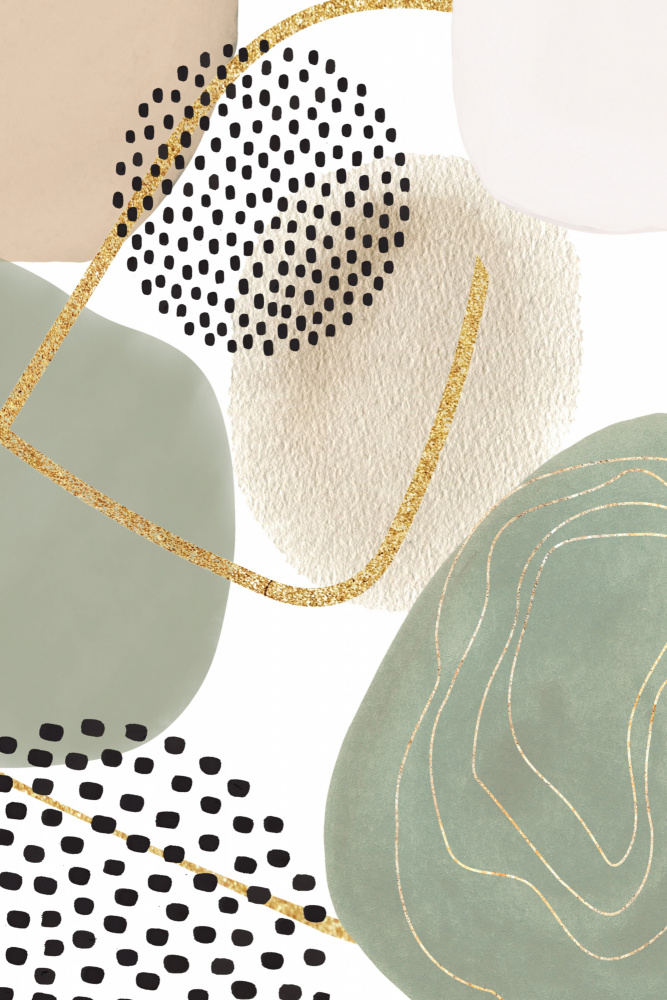 Calm green- 2 von Sally Ann Moss