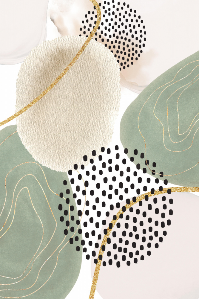 Calm green- 3 von Sally Ann Moss