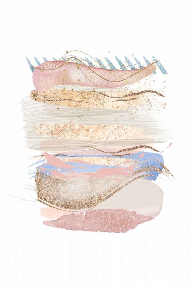 Soft Pink Blue 3 von Sally Ann Moss