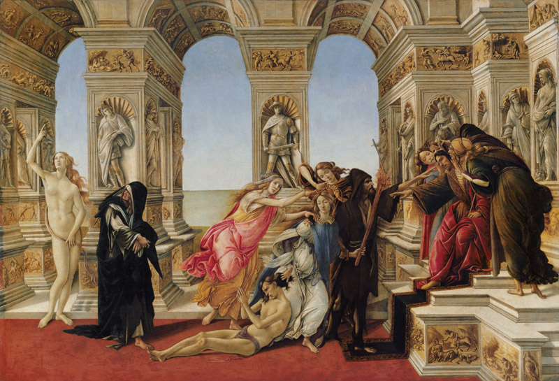 Die Verleumdung des Apelles von Sandro Botticelli