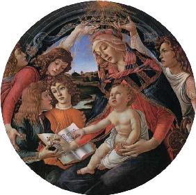 Madonna mit Kind und fünf Engeln