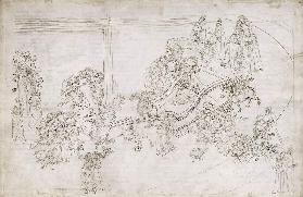 Illustration zur Dante Alighieris Göttlicher Komödie (Purgatorio 31)