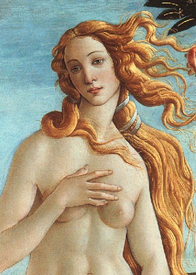 Venus, detail from The Birth of Venus