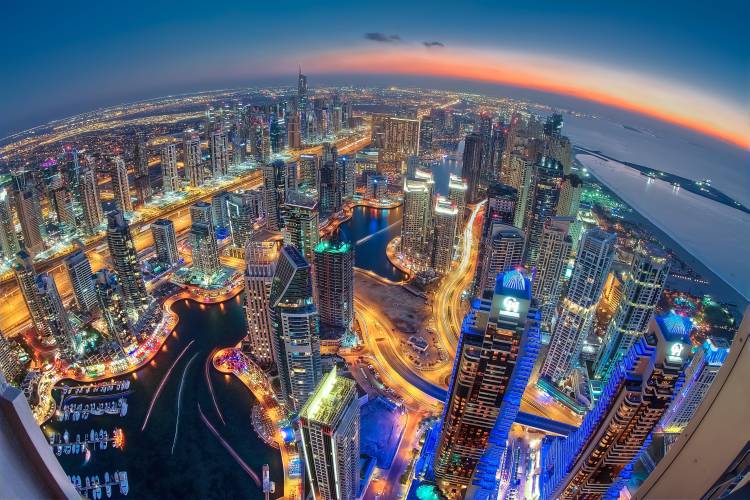 Dubai Colors of Night von Sanjay Pradhan