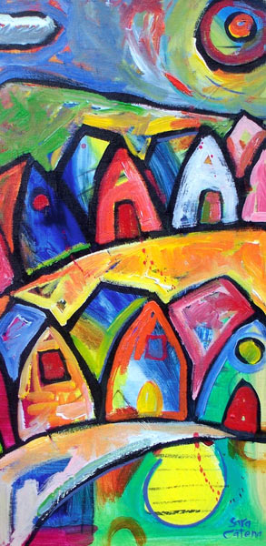 BEACH HUTS IN POSITANO, ITALY von Sara Catena